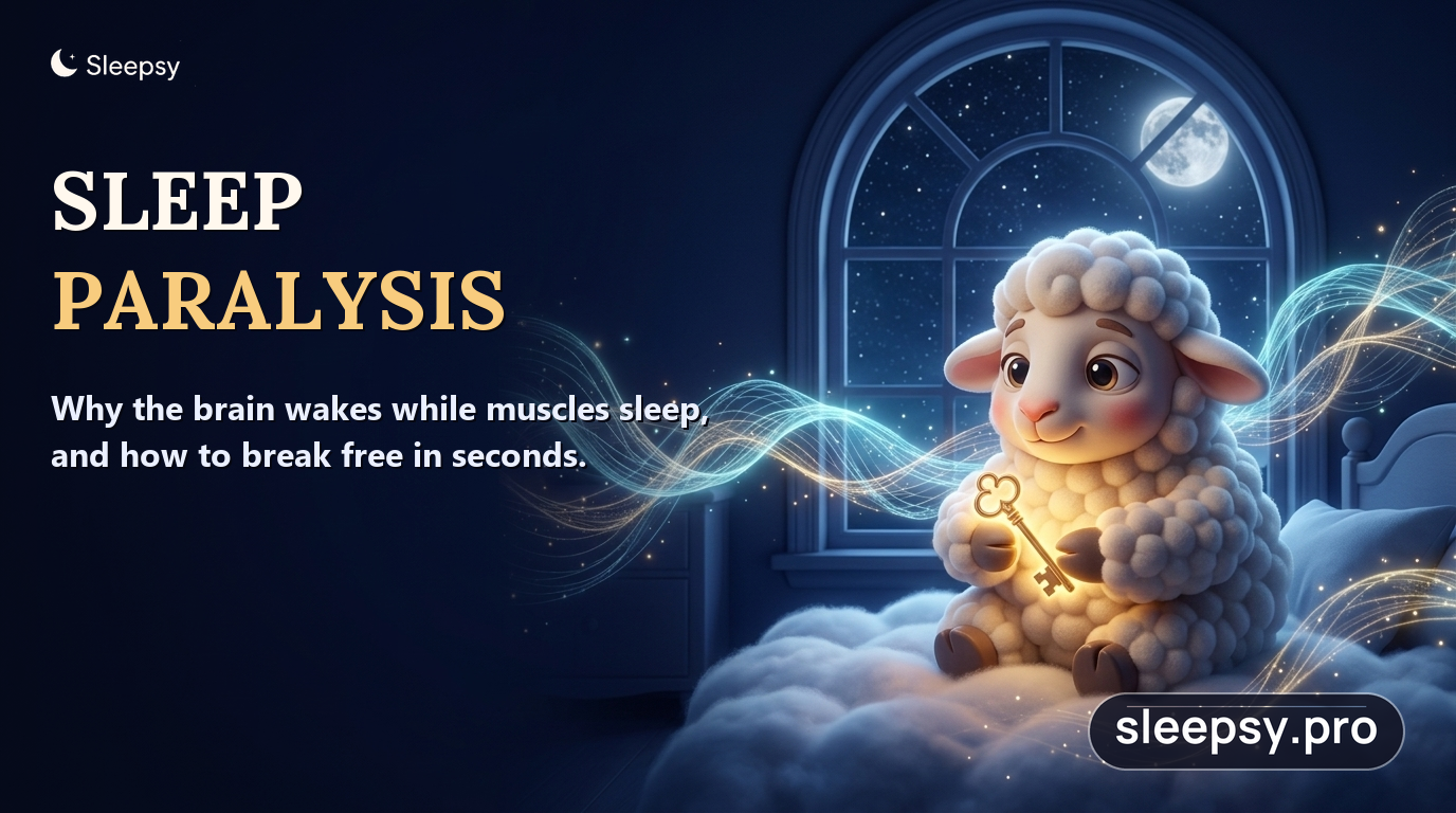 Sleep Paralysis: Why the Brain Wakes Up While Muscles Sleep, and How to Break Free in Seconds