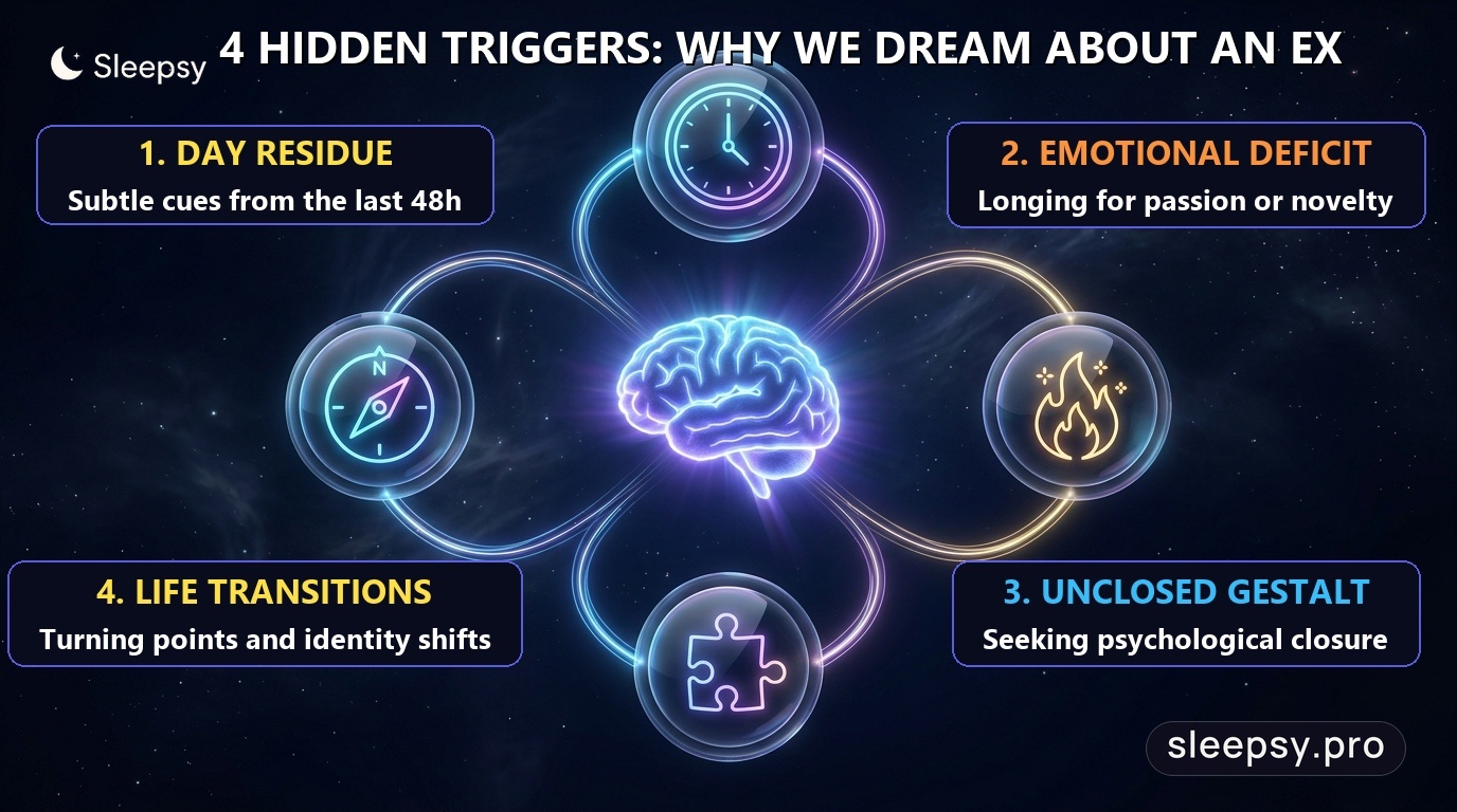 Four hidden psychological triggers behind dreaming about an ex-partner
