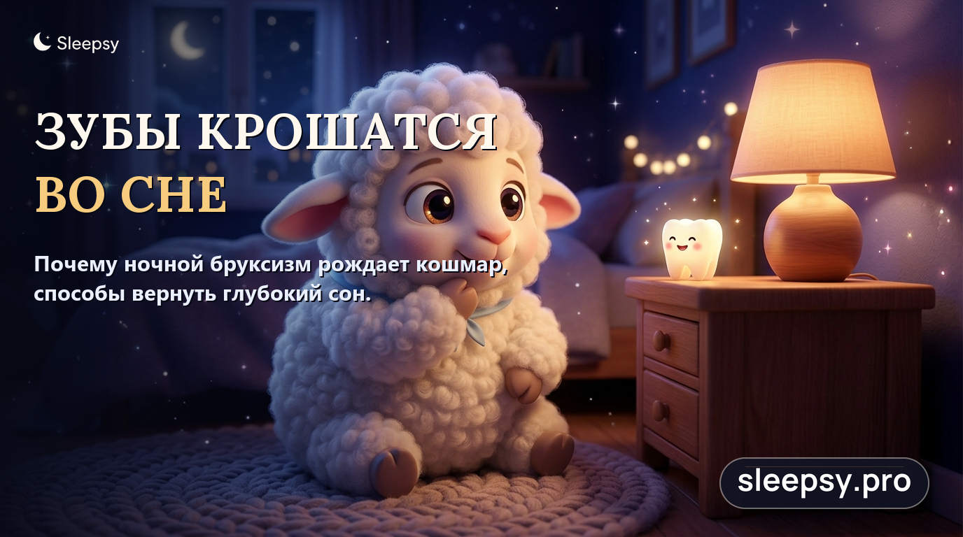 Зубы крошатся во сне: почему ночной бруксизм рождает кошмар