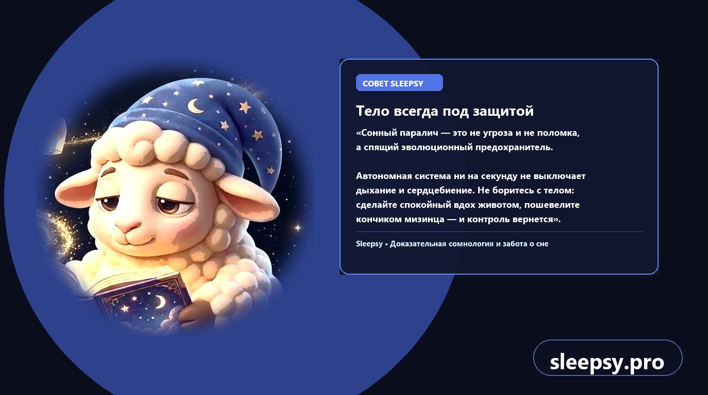 Психологическая поддержка Sleepsy: возвращение контроля над телом без страха
