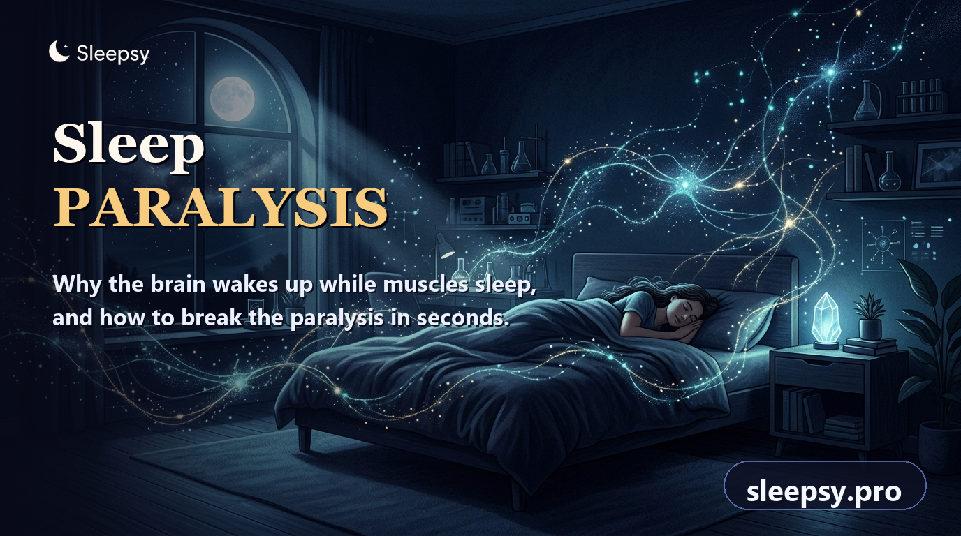 Sleep Paralysis: Why the Brain Wakes Up While Muscles Sleep, and How to Break Free in Seconds