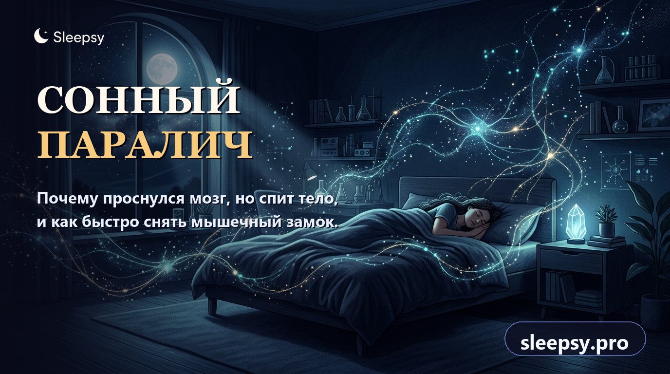 Сонный паралич: почему мозг проснулся, а тело парализовано, и откуда берется ночной ужас