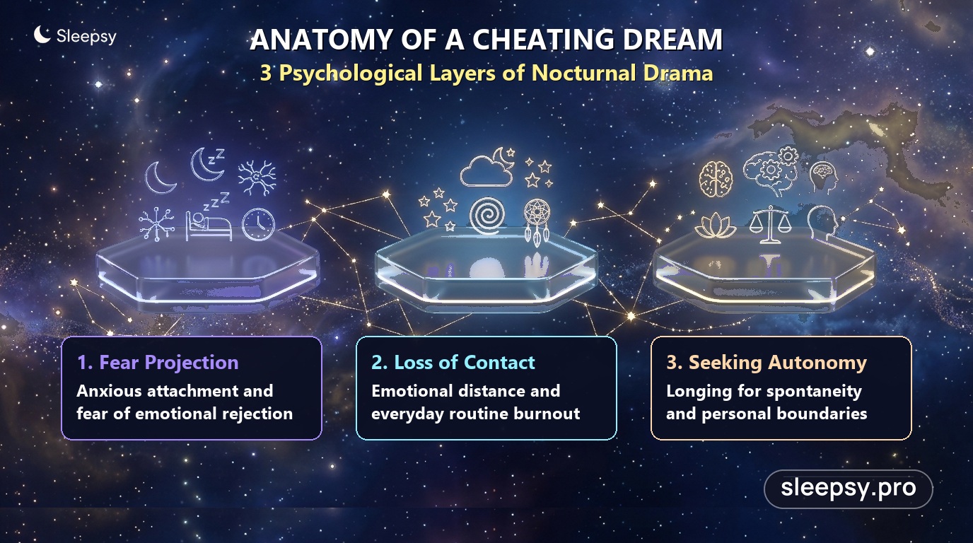 3 psychological layers of infidelity dreams: from fear projection to seeking autonomy
