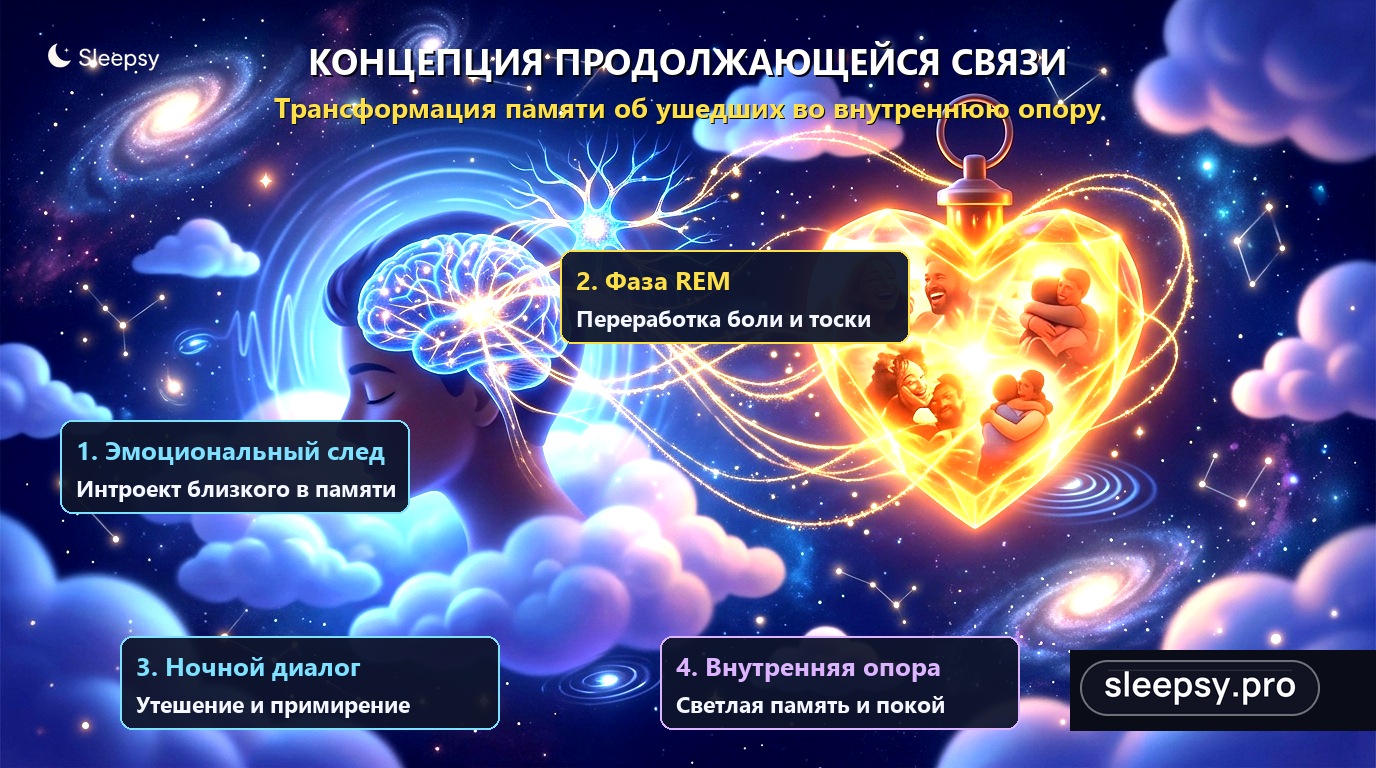 Схема продолжающейся связи: как мозг интегрирует образ ушедшего