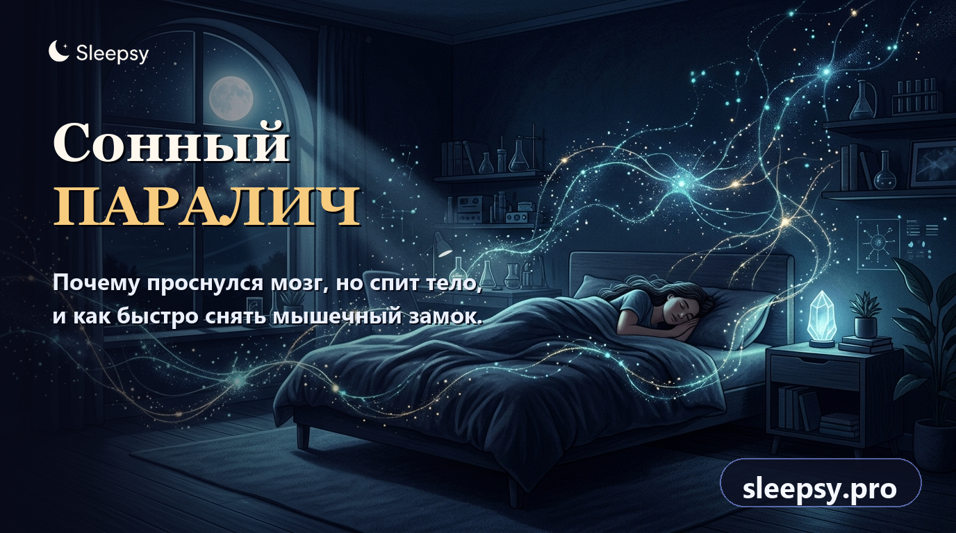 Сонный паралич: почему мозг проснулся, а тело парализовано, и откуда берется ночной ужас