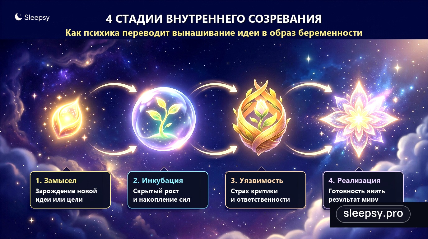 Четыре стадии внутреннего созревания: от зарождения замысла до готовности действовать