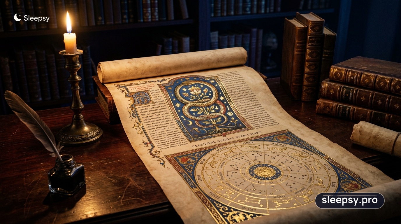 Historical dream interpretation manuscripts exploring snake symbolism across centuries